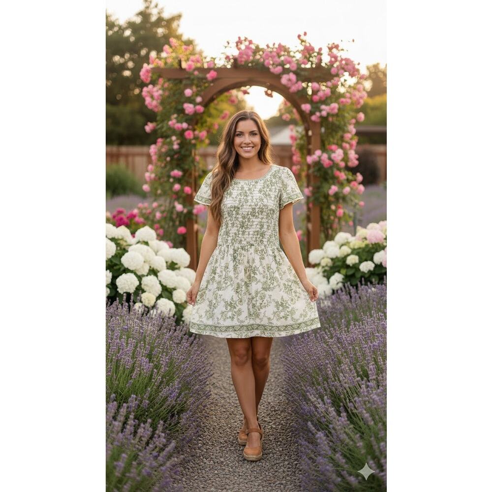 Embrace whimsical charm with this beautiful Max Studio Floral Dress.SZ‎ L